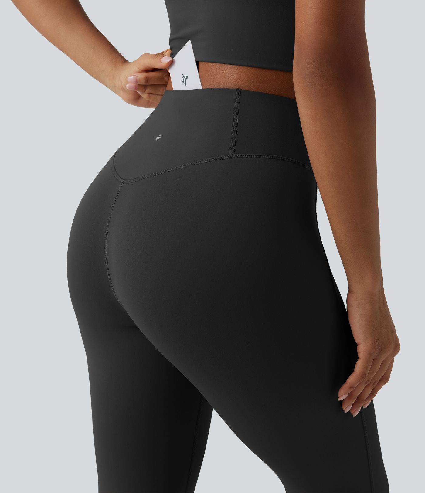 Halara UltraSculpt™ High Waisted Tummy Control Split Yoga Bootcut Leggings with Pocket