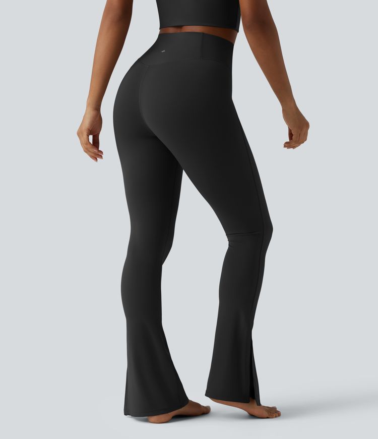 Halara UltraSculpt™ High Waisted Tummy Control Split Yoga Bootcut Leggings with Pocket