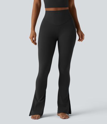 Halara UltraSculpt™ High Waisted Tummy Control Split Yoga Bootcut Leggings with Pocket