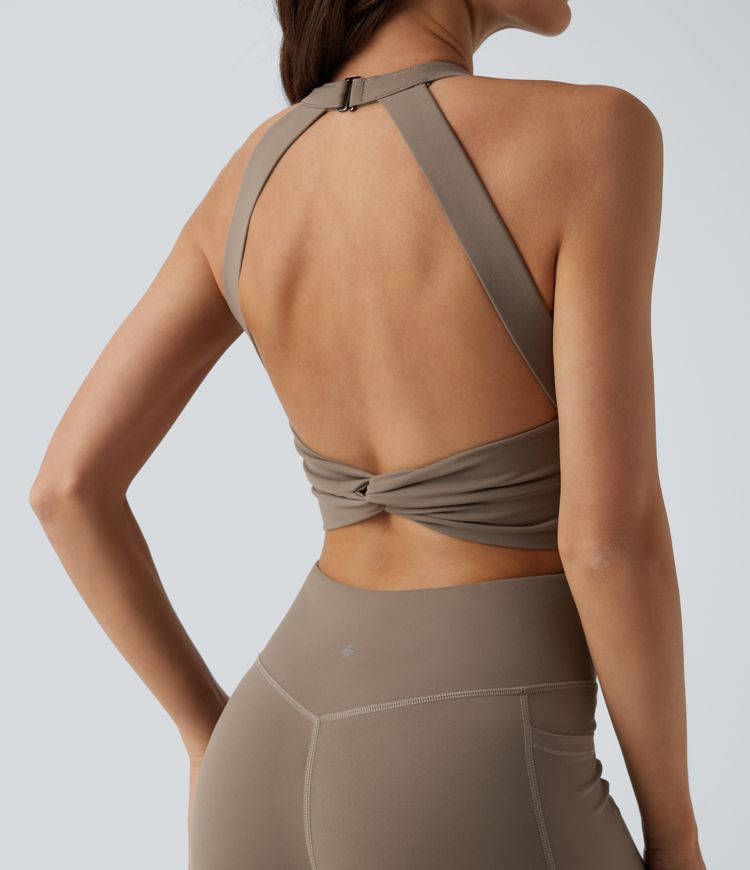 Combinaison moulante dos nu Halara UltraSculpt™ gainante et gainante avec poches - Édition Easy Peezy