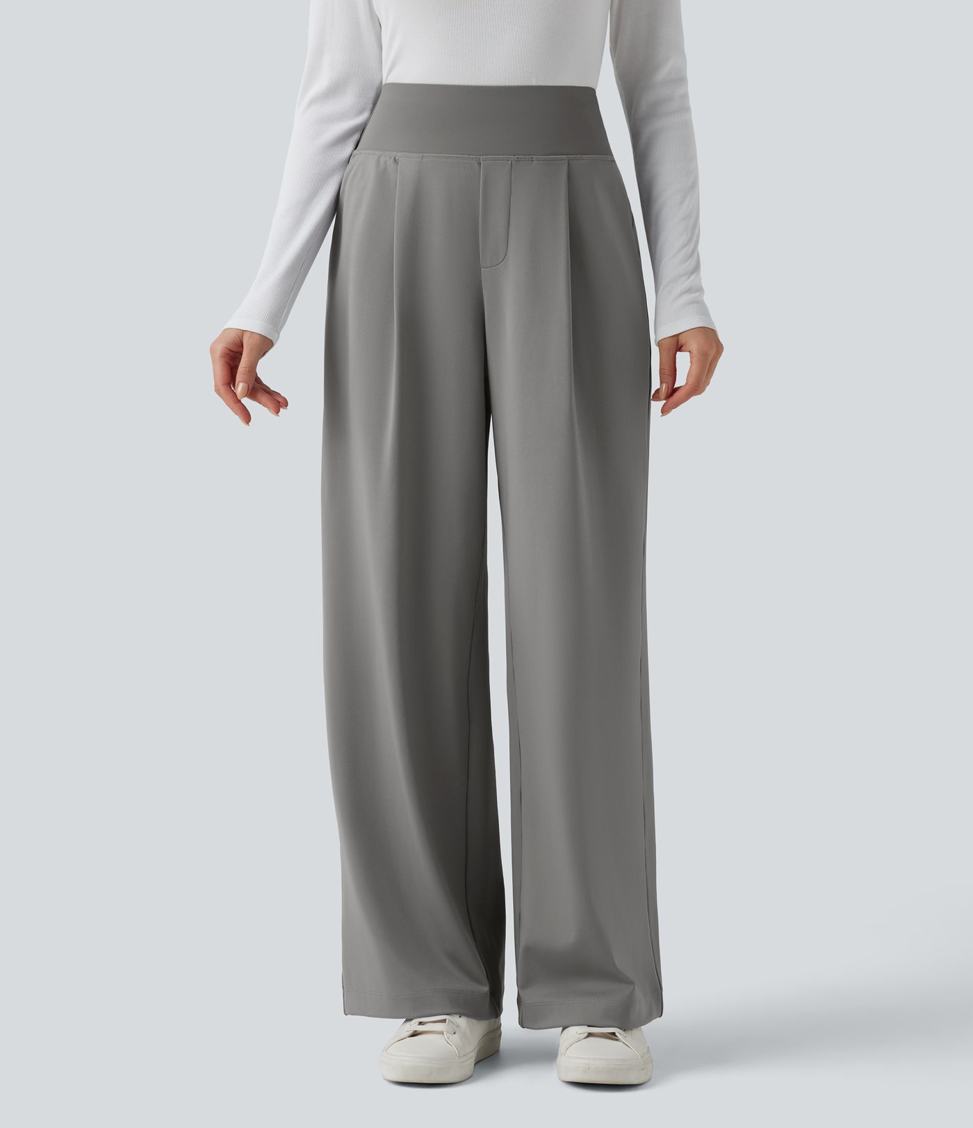 Halara Flex™ DayStretch High Waisted Tummy Control Straight Leg Work Pants with Pockets