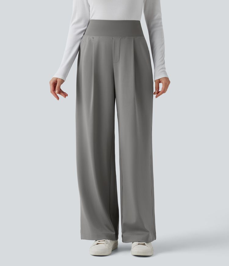Halara Flex™ DayStretch High Waisted Tummy Control Straight Leg Work Pants with Pockets