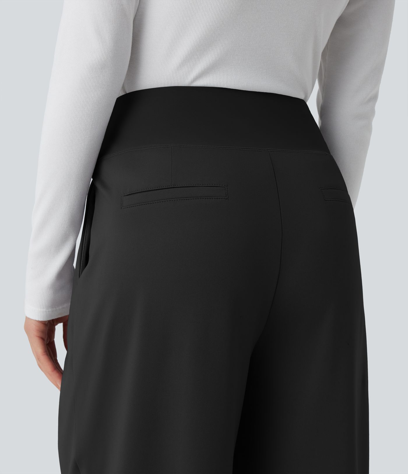 Halara Flex™ DayStretch High Waisted Tummy Control Straight Leg Work Trousers with Pockets