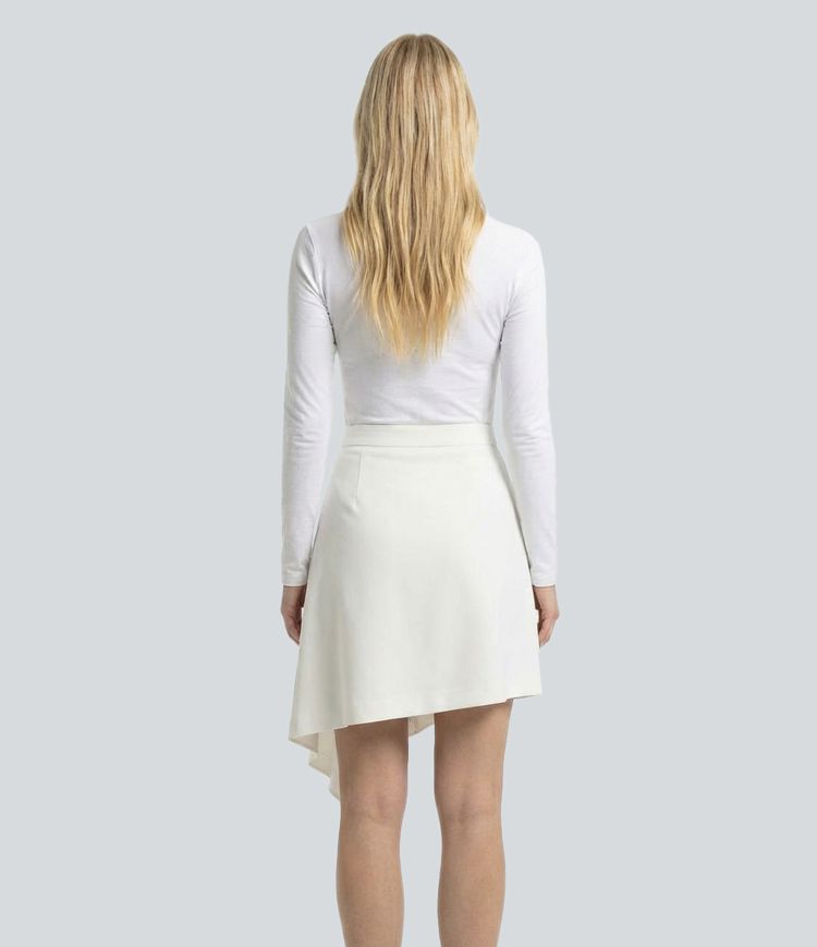SoftlyZero™ Airy Mid Rise 2-in-1 Asymmetric Hem Cool Touch Mini Work Skirt with Pocket-UPF50+