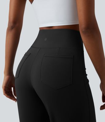 Halara UltraSculpt™ High Waisted Tummy Control Straight Leg Yoga Pants with Pockets