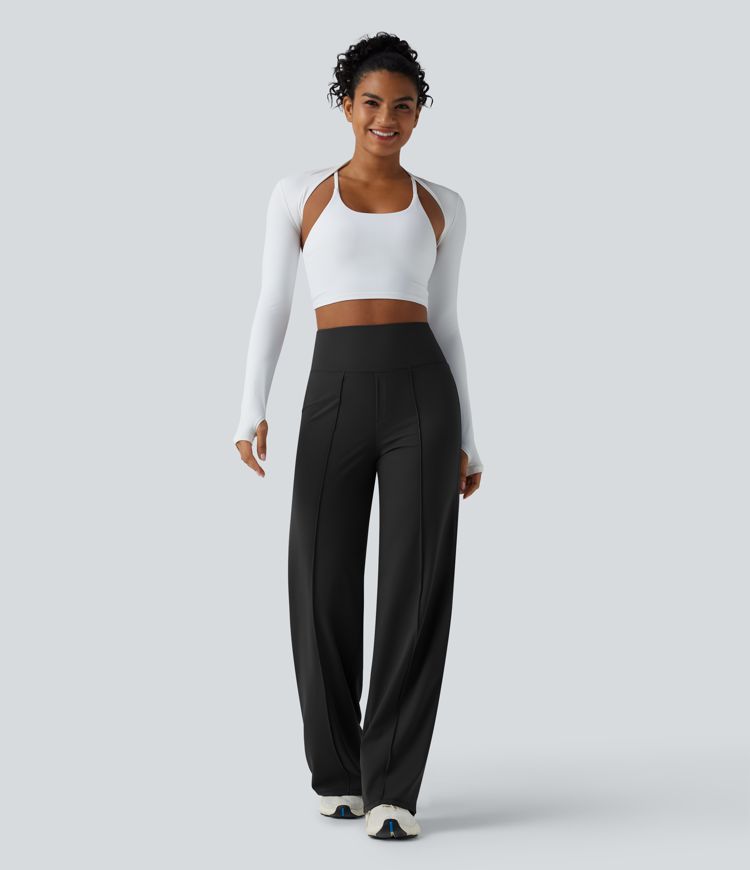 Halara UltraSculpt™ High Waisted Tummy Control Straight Leg Yoga Pants with Pockets