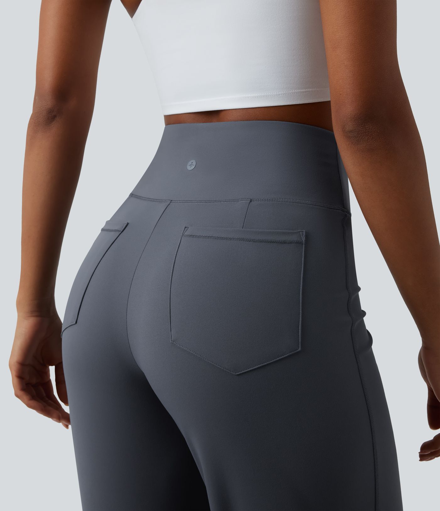 Halara UltraSculpt™ pantalon de yoga taille haute, effet ventre plat, coupe droite, avec poches
