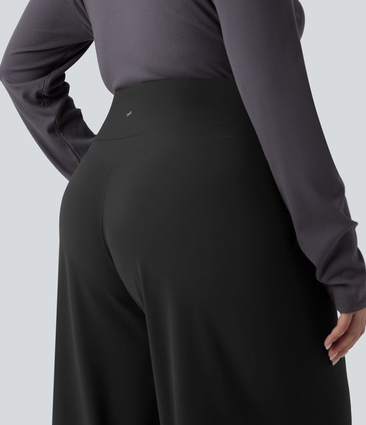 Halara UltraSculpt™ High Waisted Tummy Control Straight Leg Yoga Plus Size Pants with Pockets