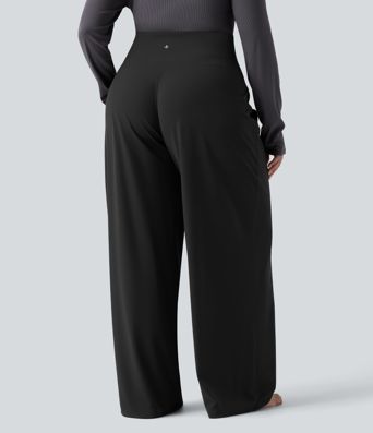 Halara UltraSculpt™ High Waisted Tummy Control Straight Leg Yoga Plus Size Pants with Pockets