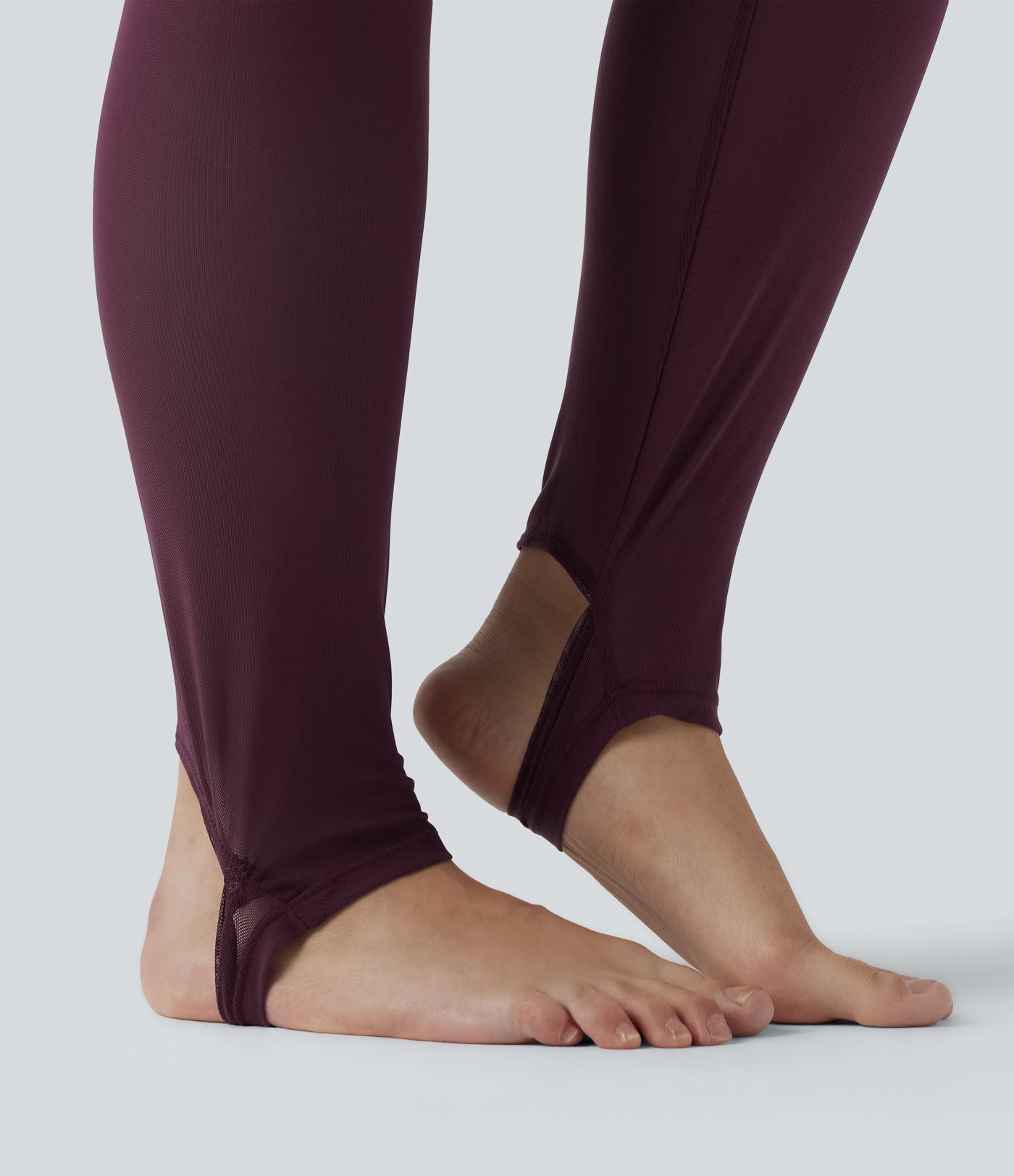 Breezeful™ - Plissierte 2-in-1 Leggings mit hohem Bund, Bundtasche und Kontrast-Mesh - Plus-Size, schnelltrocknend , schnelltrocknend