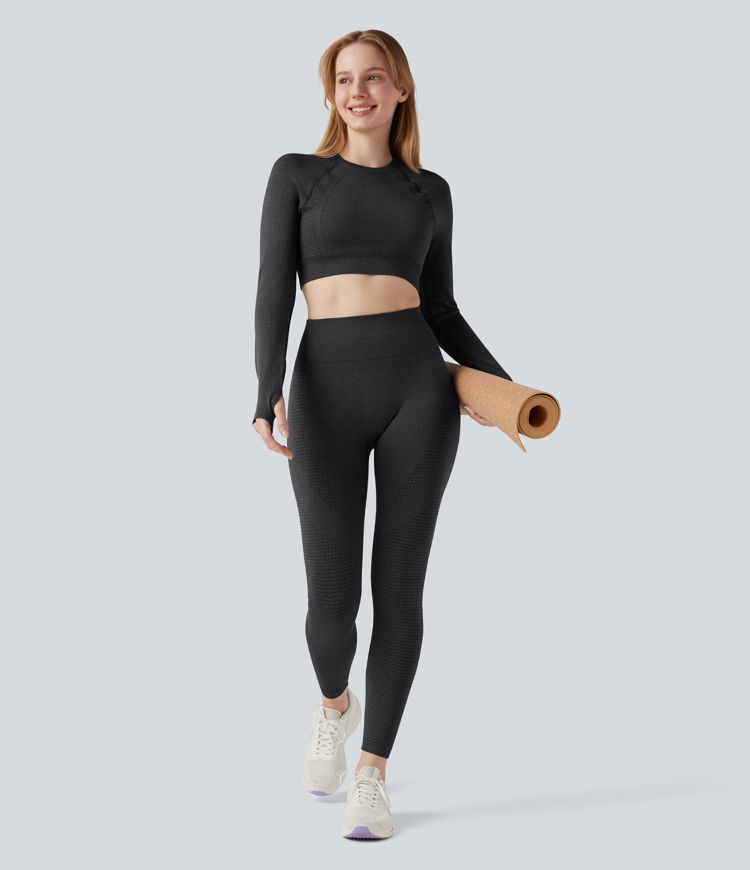 Seamless Flow High Waisted Yoga Leggings