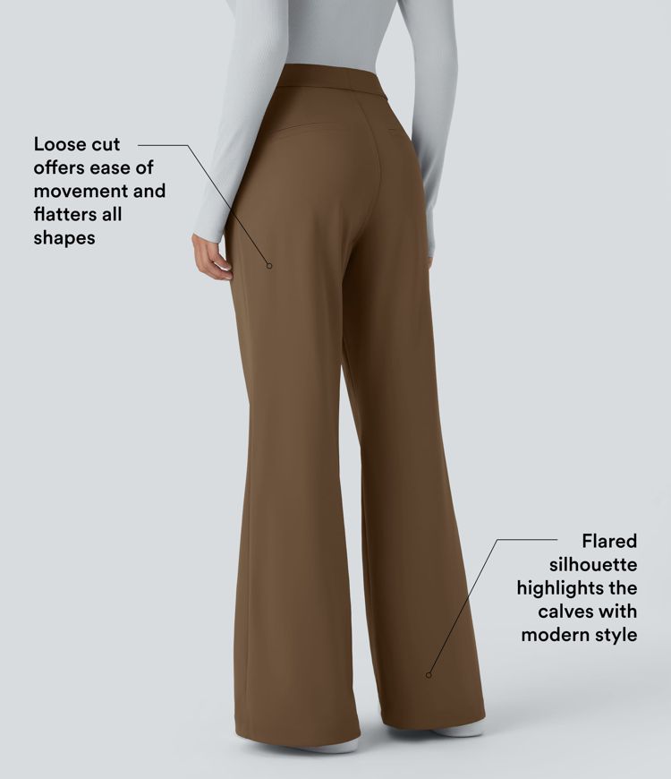 Halara Flex™ High Waisted Pocket Work Flared Trousers