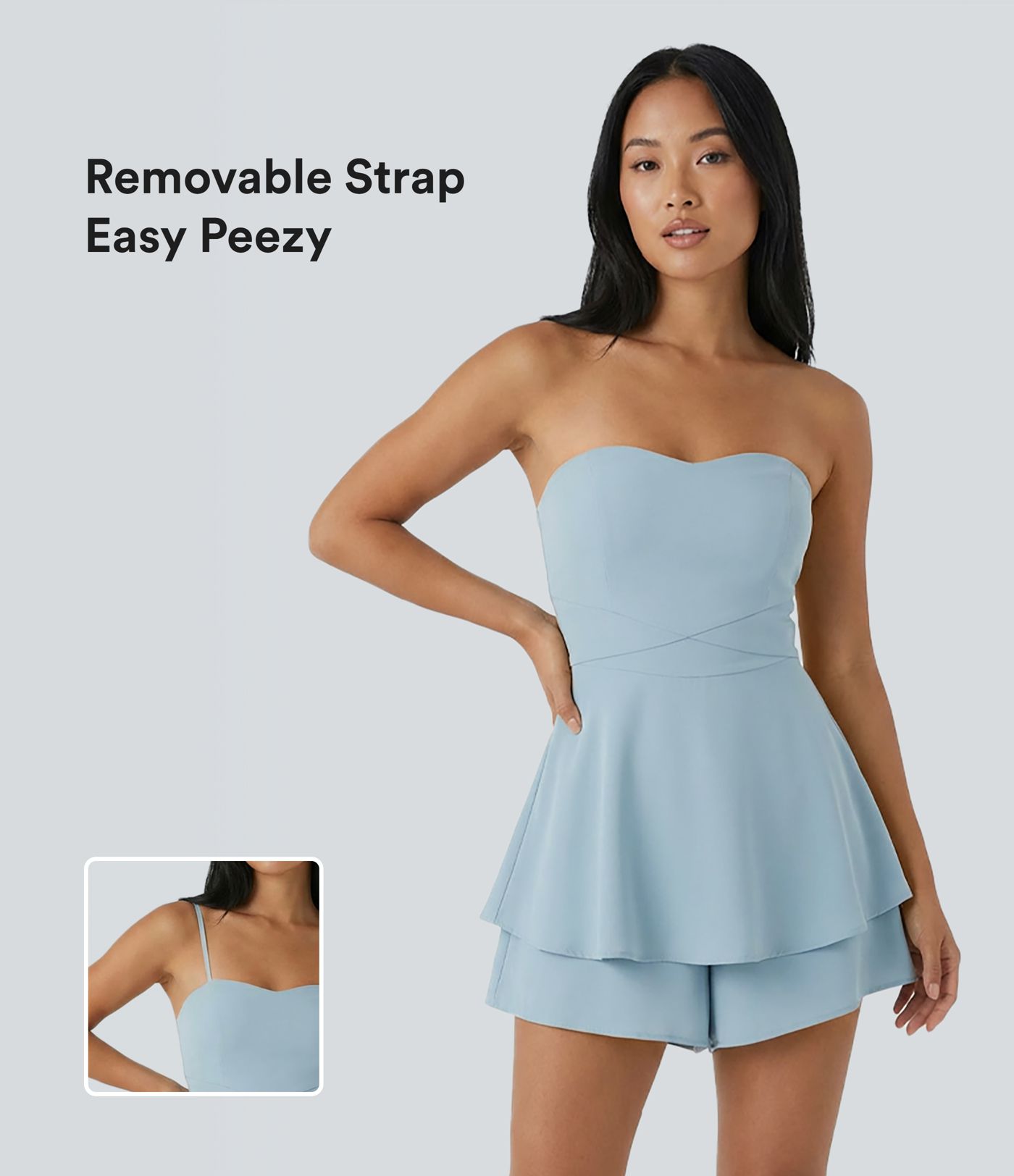Breezeful™ Tube Quick Dry Casual Romper-Easy Peezy Edition