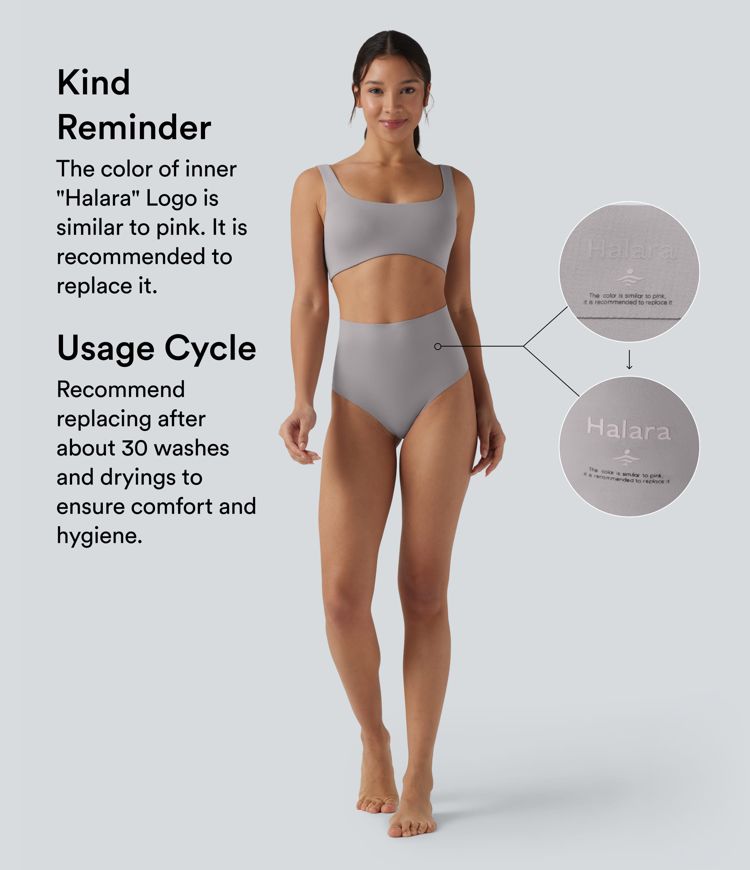 High-waisted lounge panties with tummy control