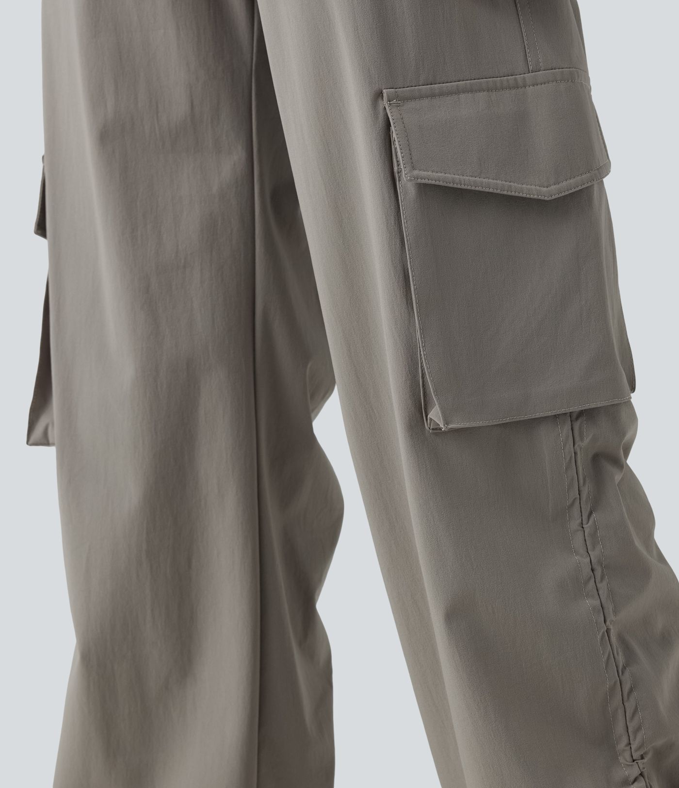 High Waisted Drawstring Casual Cargo Baggy Joggers with Pockets