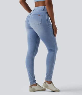 Halara Flex™ High Waisted Casual Denim Leggings with Pockets