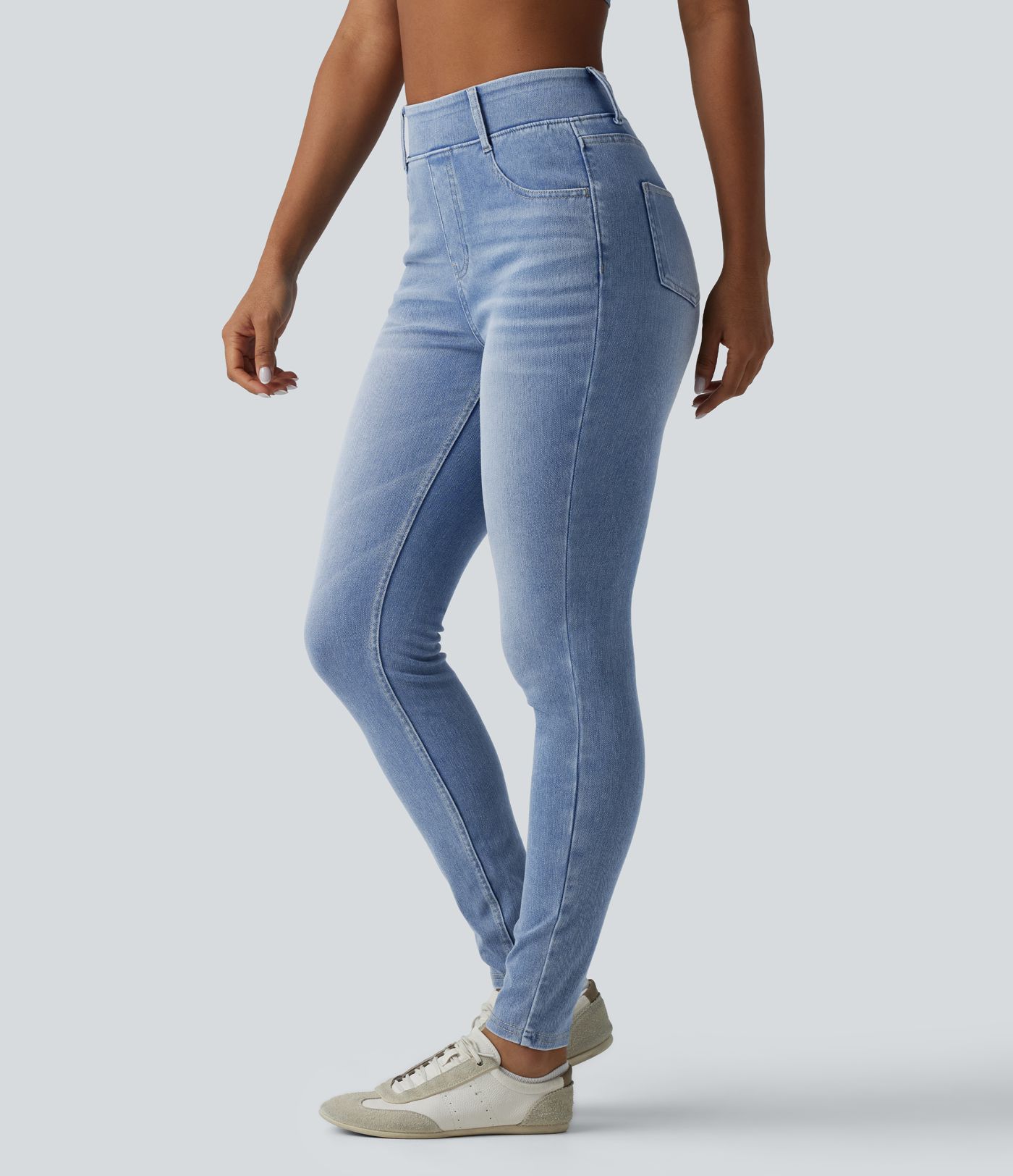 Halara Flex™ High Waisted Casual Denim Leggings with Pockets