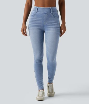 Halara Flex™ High Waisted Casual Denim Leggings with Pockets