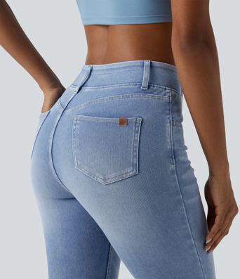 Halara Flex™ High Waisted Casual Denim Leggings with Pockets