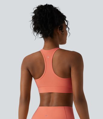 Halara UltraSculpt™ Medium Support V Neck Racerback Training Sports Bra