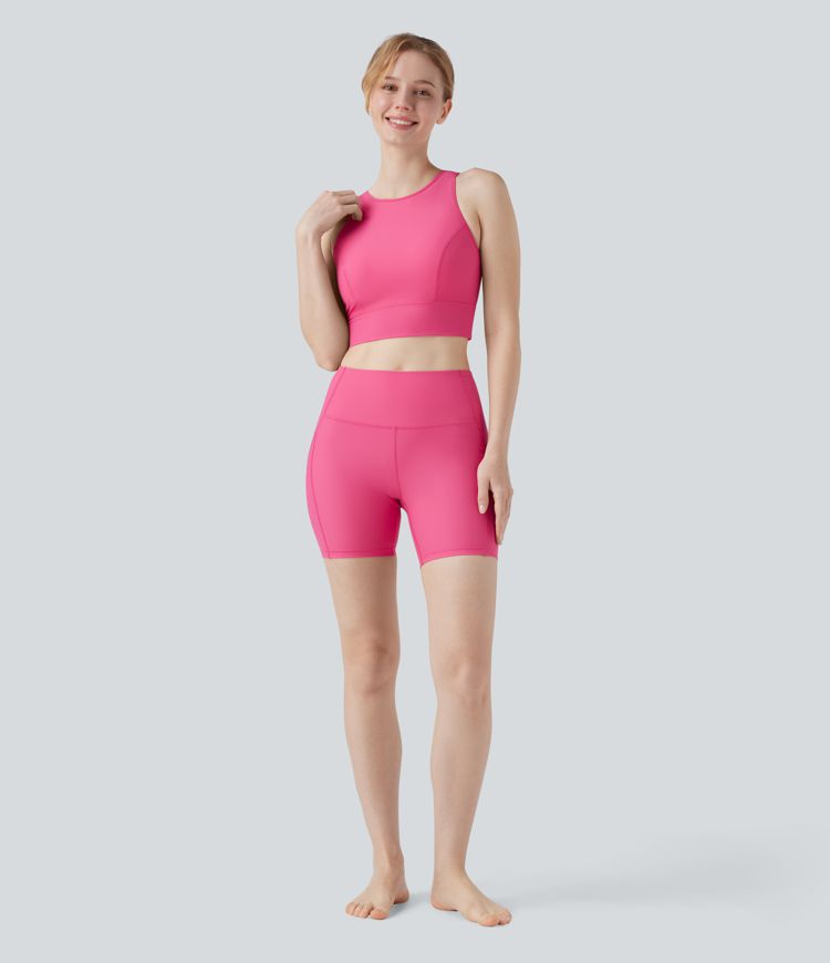 Land to Water High Waisted Bikini Bottom 5'' with Pocket