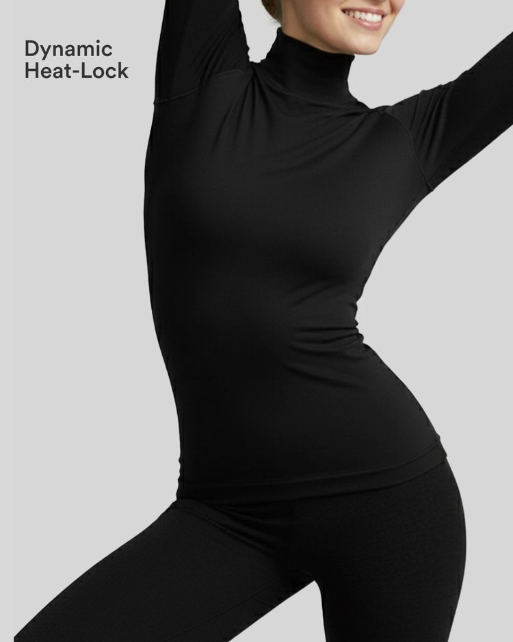 Turtleneck Long Sleeve Thumb Hole Casual Warming Top