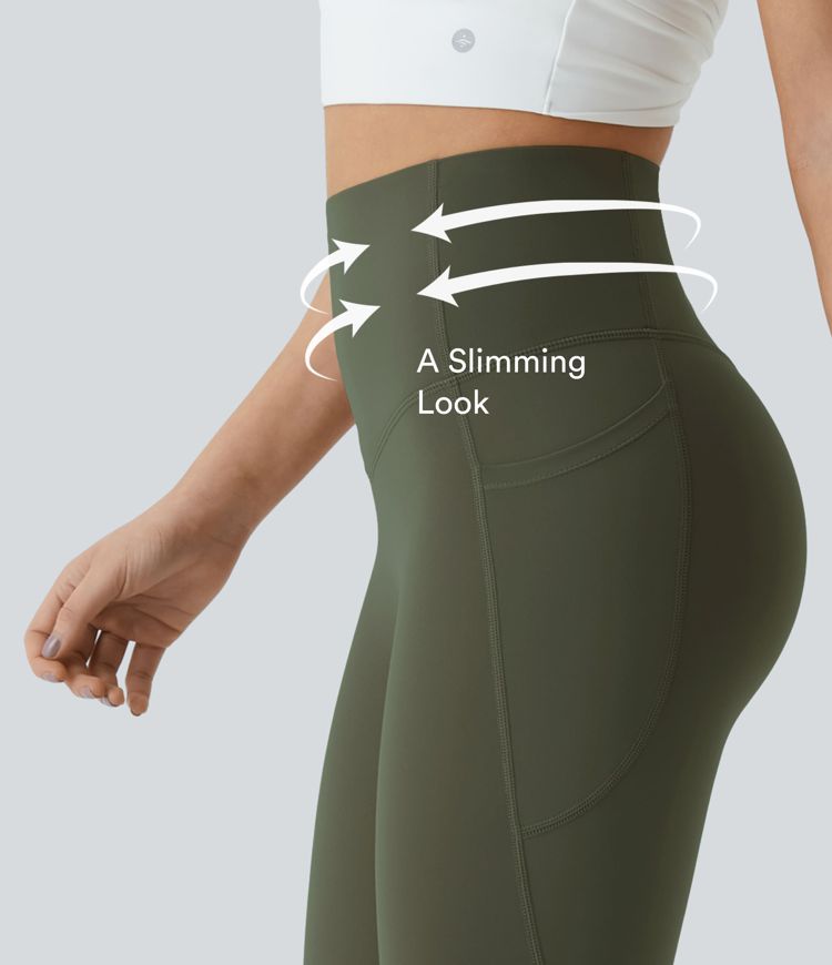 Halara UltraSculpt™ High Waisted Scrunch Butt Lifting Tummy Control Pocket Shaping Yoga Bootcut Leggings