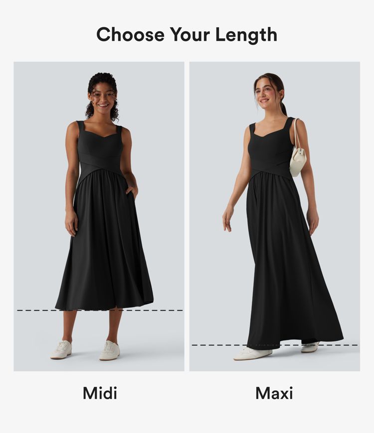 Flowy Maxi Casual Dress with Pockets
