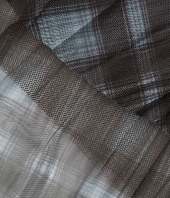 High Waisted Plaid Maxi Casual Skirt