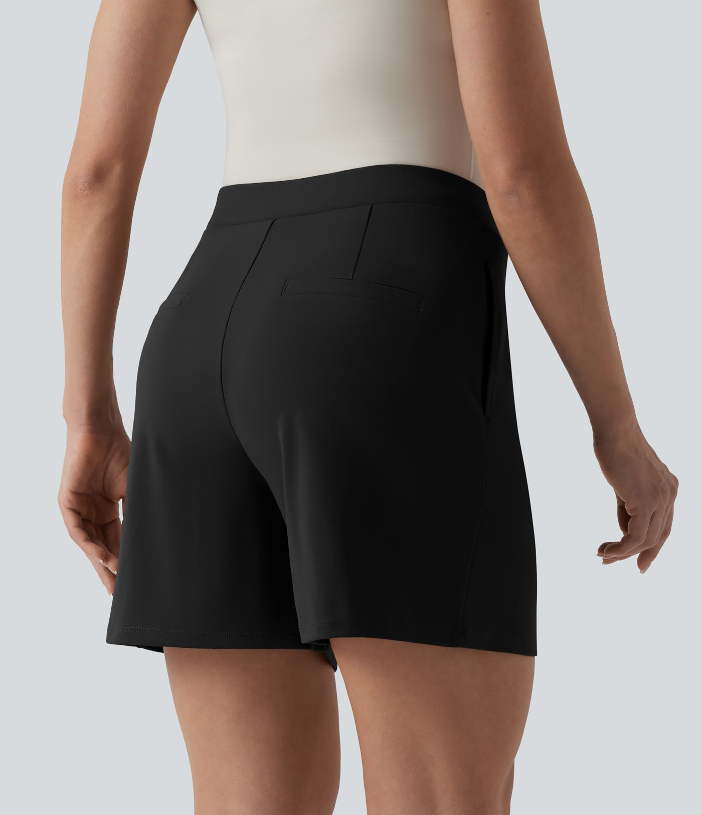 Short tailleur DayStretch mi-taille asymétrique 12,5 cm avec poches