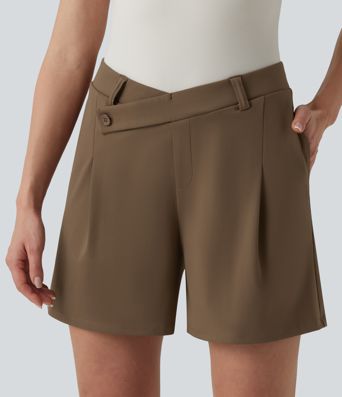 DayStretch Asymmetric Mid Rise Work Shorts 5'' with Pockets DayStretch Asymmetric Mid Rise Work Shorts 5'' with Pockets