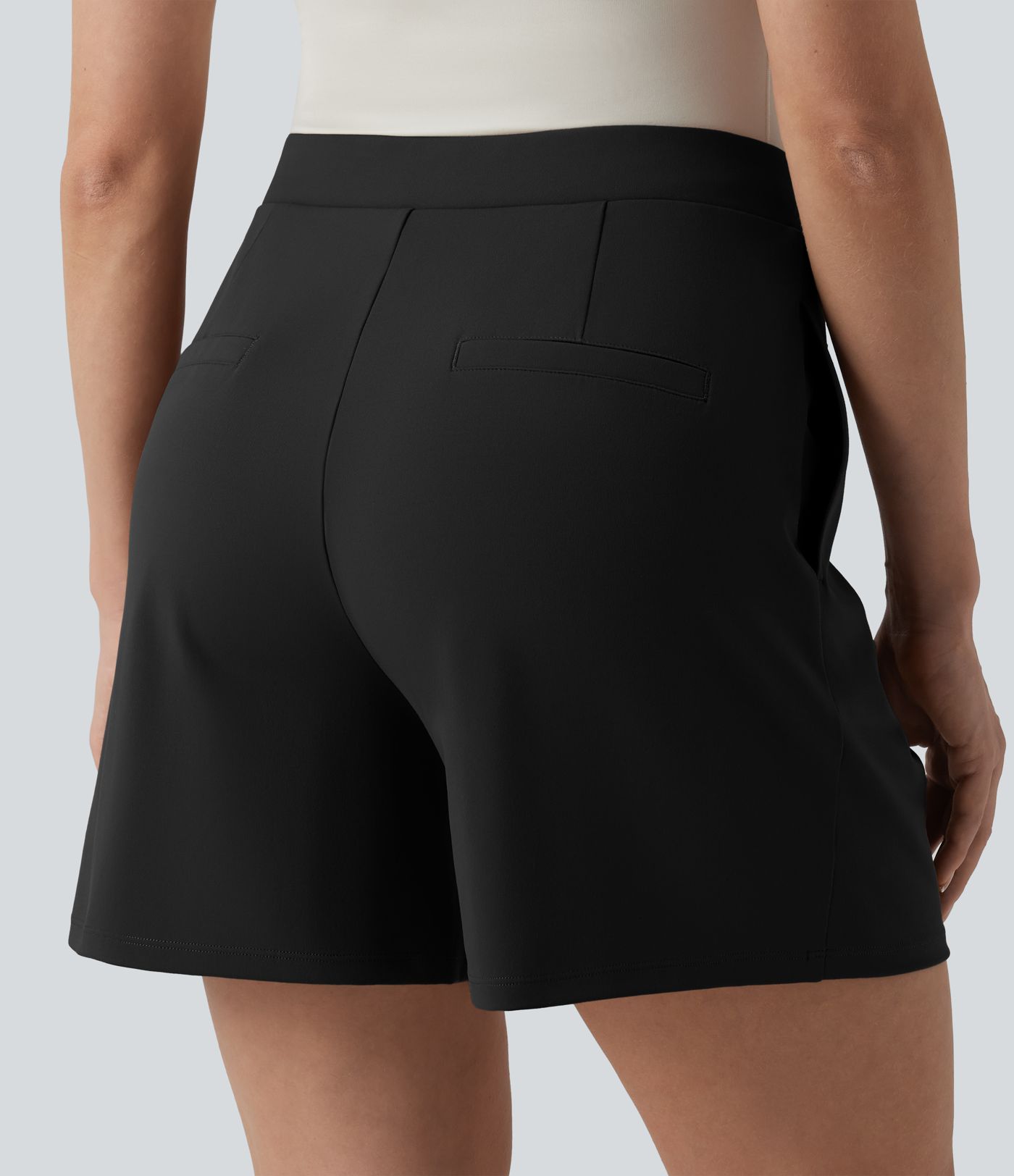 Short tailleur DayStretch mi-taille asymétrique 12,5 cm avec poches