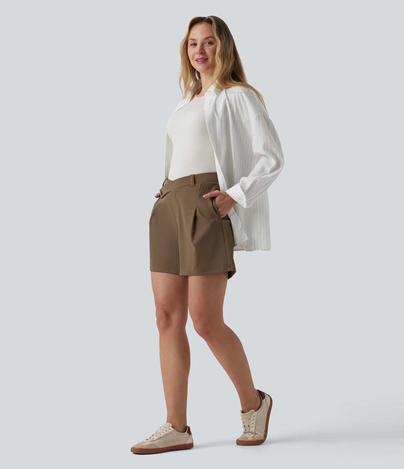 DayStretch Asymmetric Mid Rise Work Shorts 5'' with Pockets DayStretch Asymmetric Mid Rise Work Shorts 5'' with Pockets