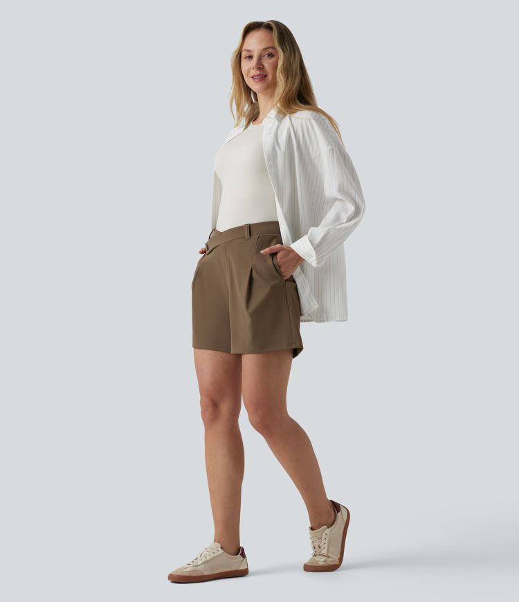 DayStretch Asymmetric Mid Rise Work Shorts 5'' with Pockets DayStretch Asymmetric Mid Rise Work Shorts 5'' with Pockets