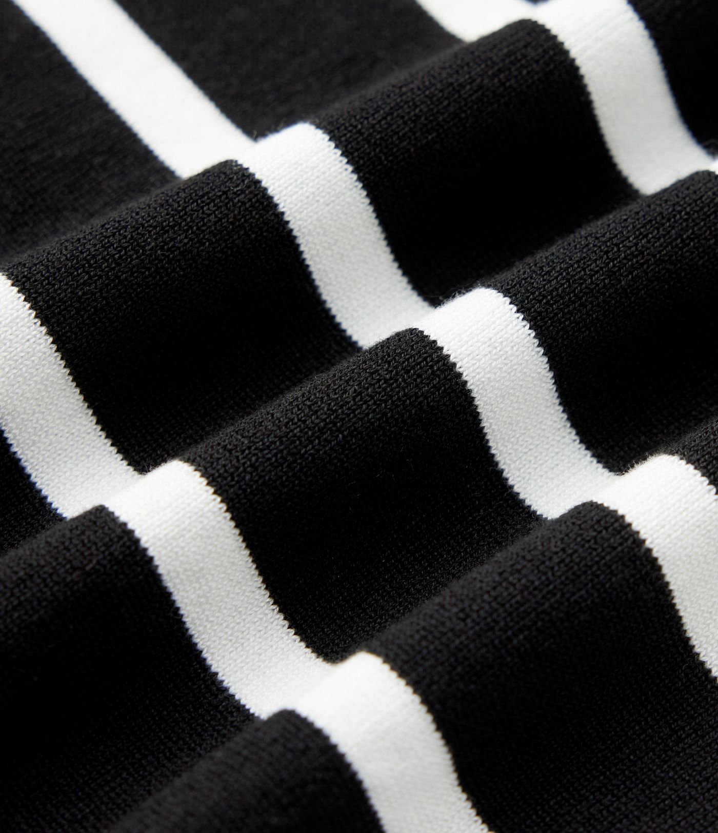 Round Neck Short Sleeve Stripe Work Sweater