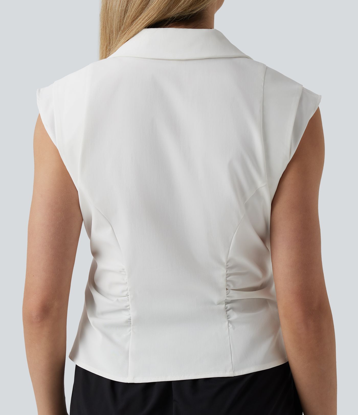 Sleeveless Wrapped Work Shirt Sleeveless Wrapped Work Shirt