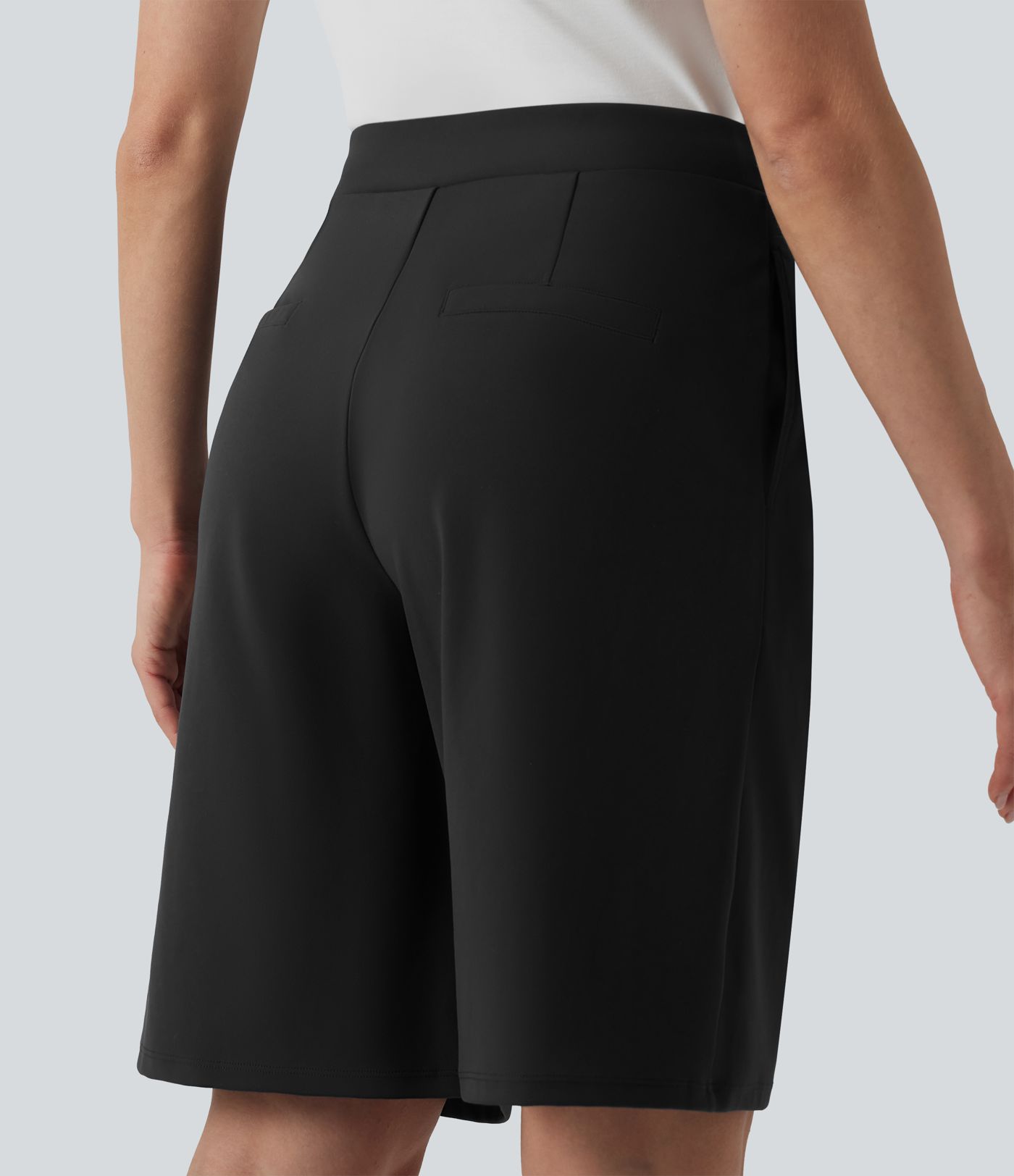 Short tailleur DayStretch mi-taille asymétrique 25 cm avec poches