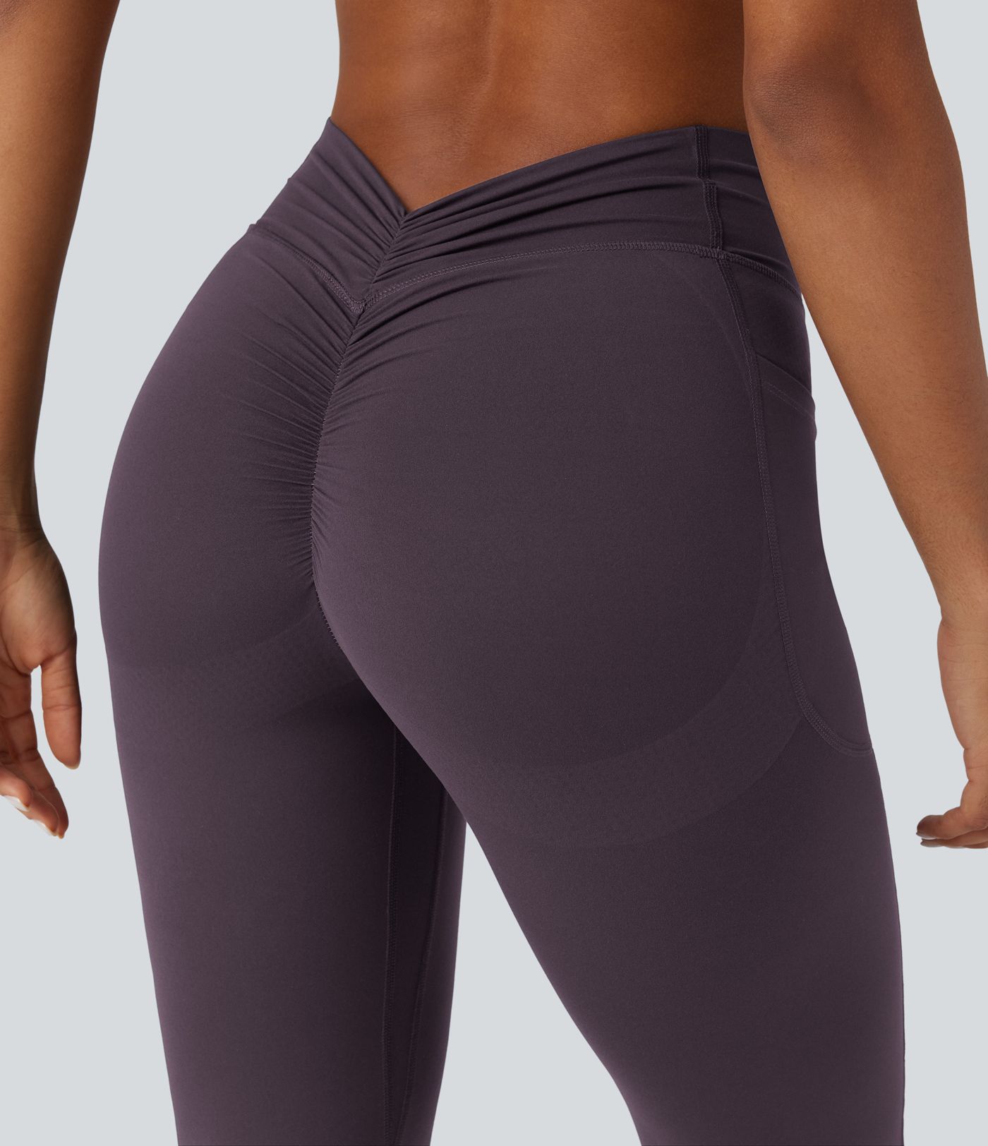 Halara UltraSculpt™ High Waisted Tummy Control Butt Lifting Scrunch Shaping Yoga Bootcut Leggings with Pockets