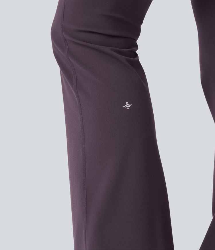 Halara UltraSculpt™ High Waisted Tummy Control Butt Lifting Scrunch Shaping Yoga Bootcut Leggings with Pockets