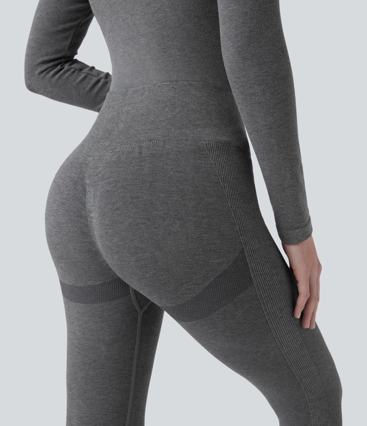 OneForm Seamless Flow High Waisted 7/8 Casual Warming Leggings