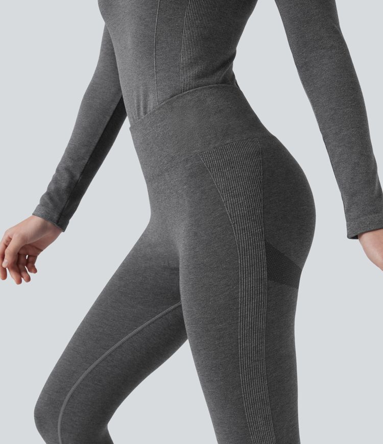 OneForm Seamless Flow High Waisted 7/8 Casual Warming Leggings