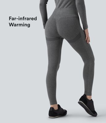 OneForm Seamless Flow High Waisted 7/8 Casual Warming Leggings