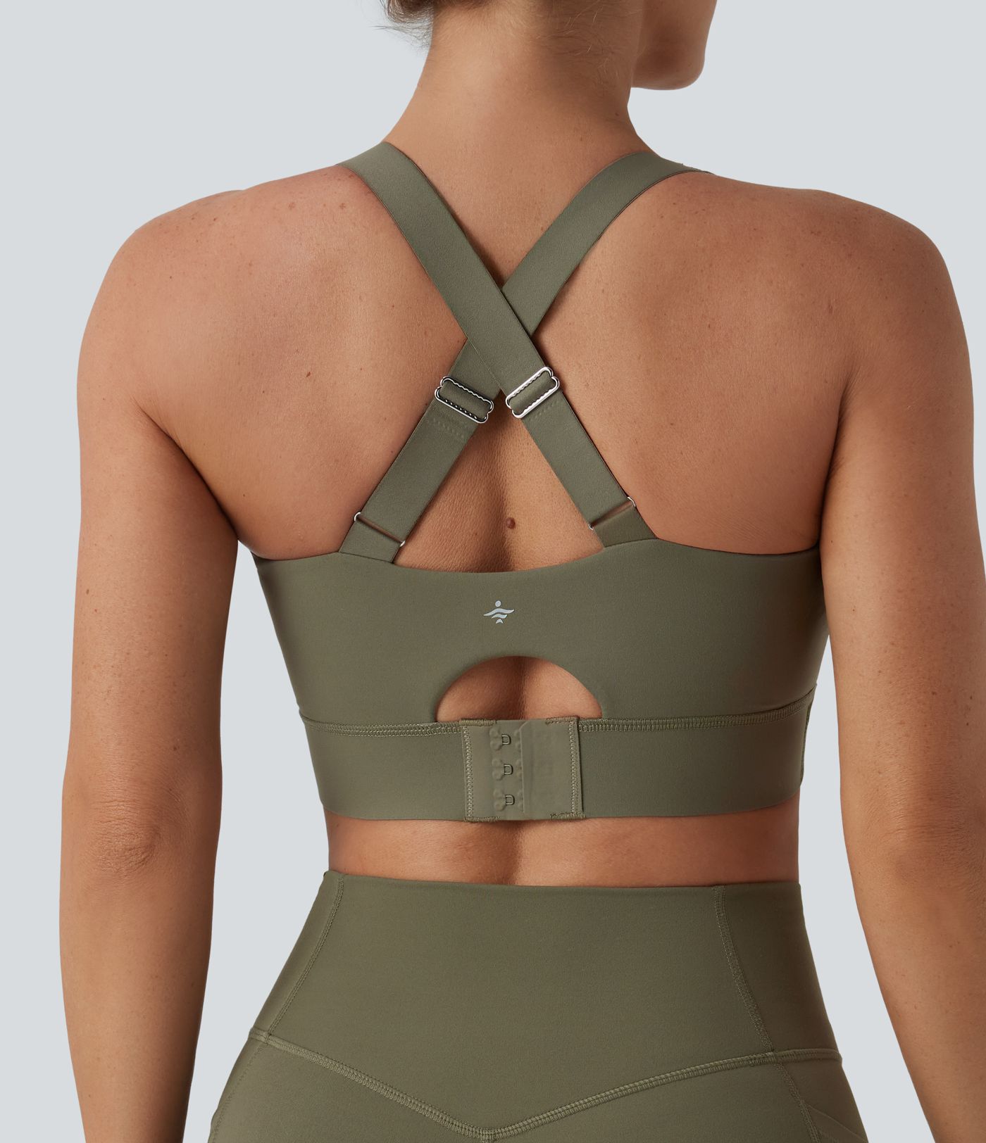 Halara UltraSculpt™ Medium Support Push-Up Crisscross Adjustable Straps Training Sports Bra D-F Cups