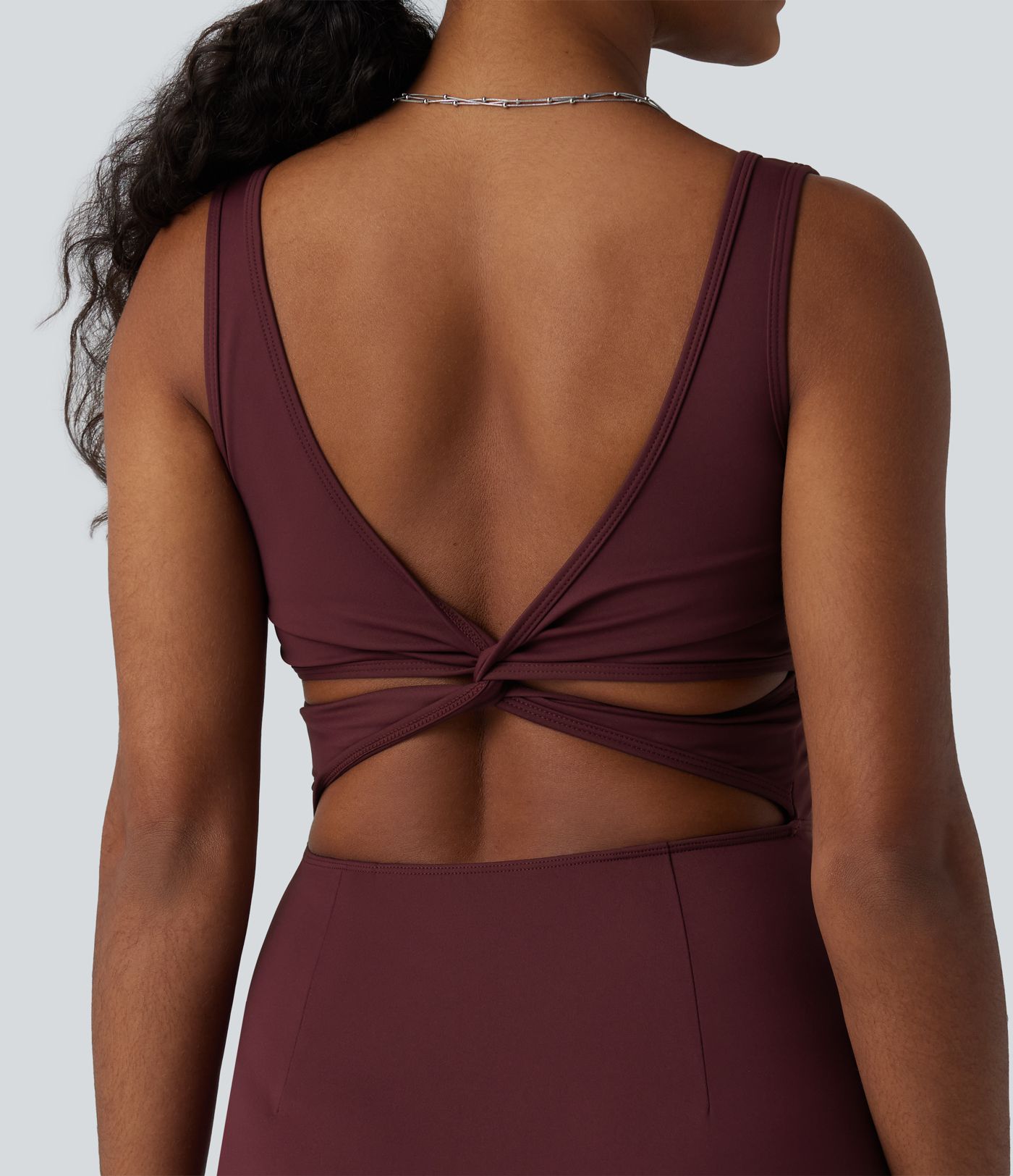 SoftlyZero™ миди рокля с квадратно деколте — въздушна, прилепнала (bodycon) с охлаждащо усещане, UPF50+