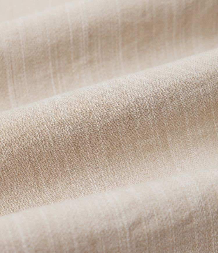 Mid Rise Casual Linen-Feel Pants with Pockets