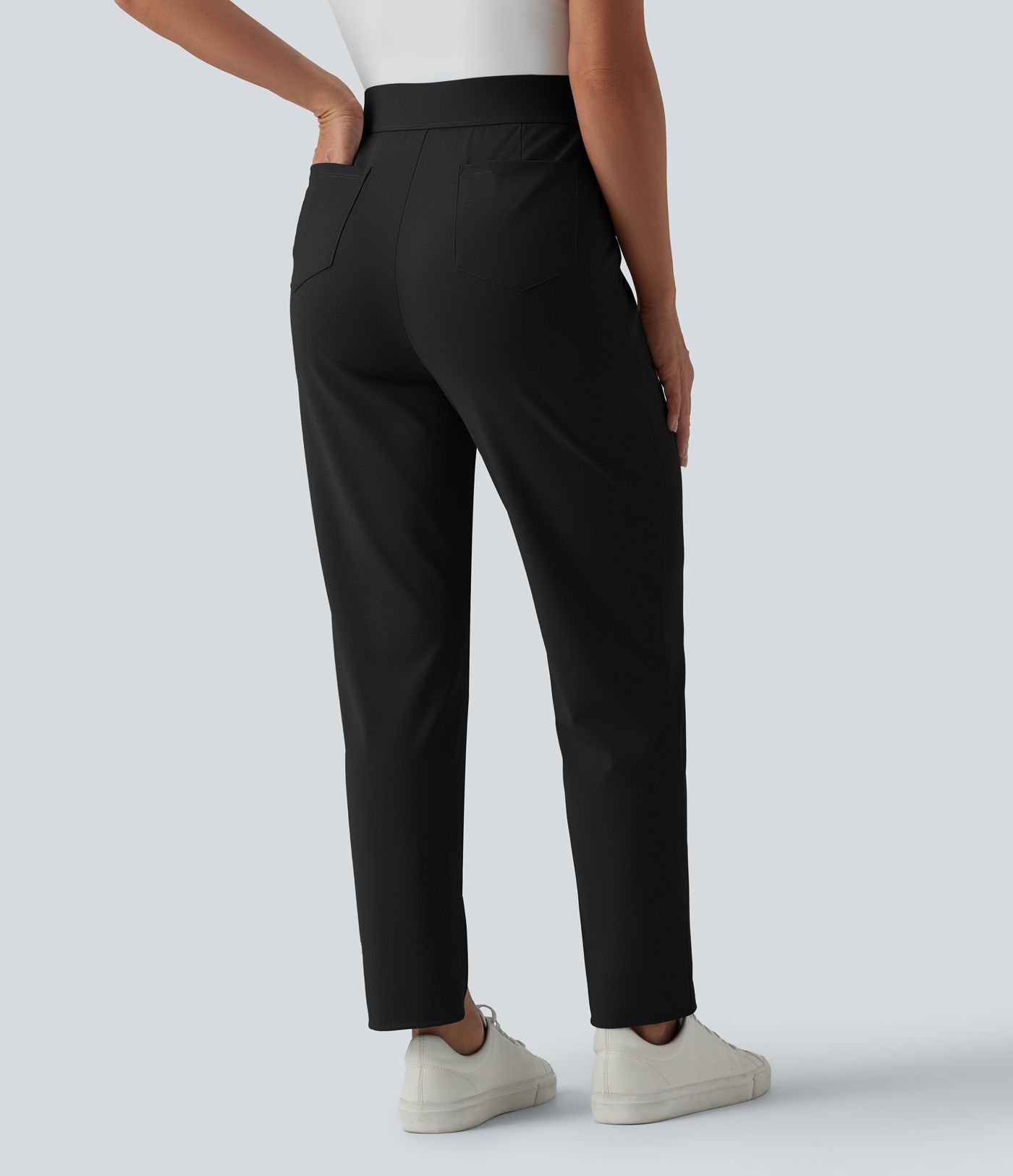 Golfhose mit hohem Bund, mehreren Taschen, Golf-Tee-Tasche und geradem Bein - schnelltrocknend, UPF40+