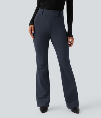 Halara Flex™ DayStretch High Waisted Flared Work Trousers with Pockets