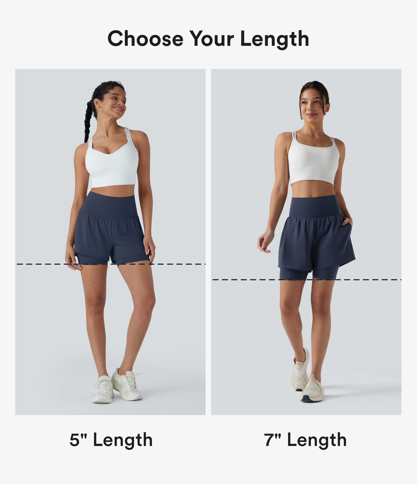 SoftlyZero™ Airy Super High Waisted 2-in-1 Cool Touch Yoga Shorts 5'' with Pockets