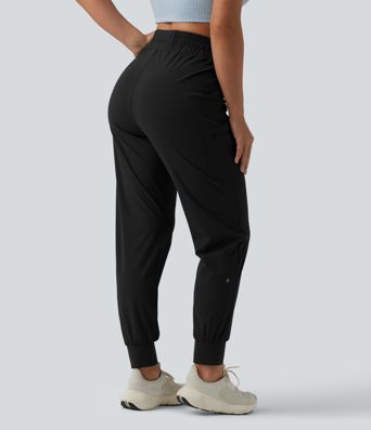 Jogginghose mit mittelhohem Bund, Kordelzug und Taschen