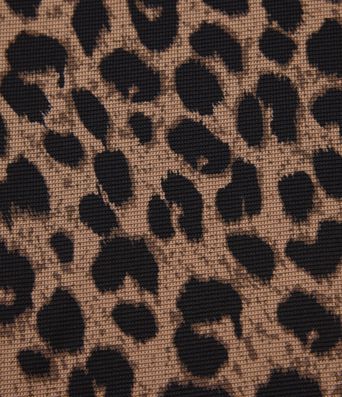 Pantalon large décontracté taille haute croisé imprimé léopard en tissu gaufré avec poches